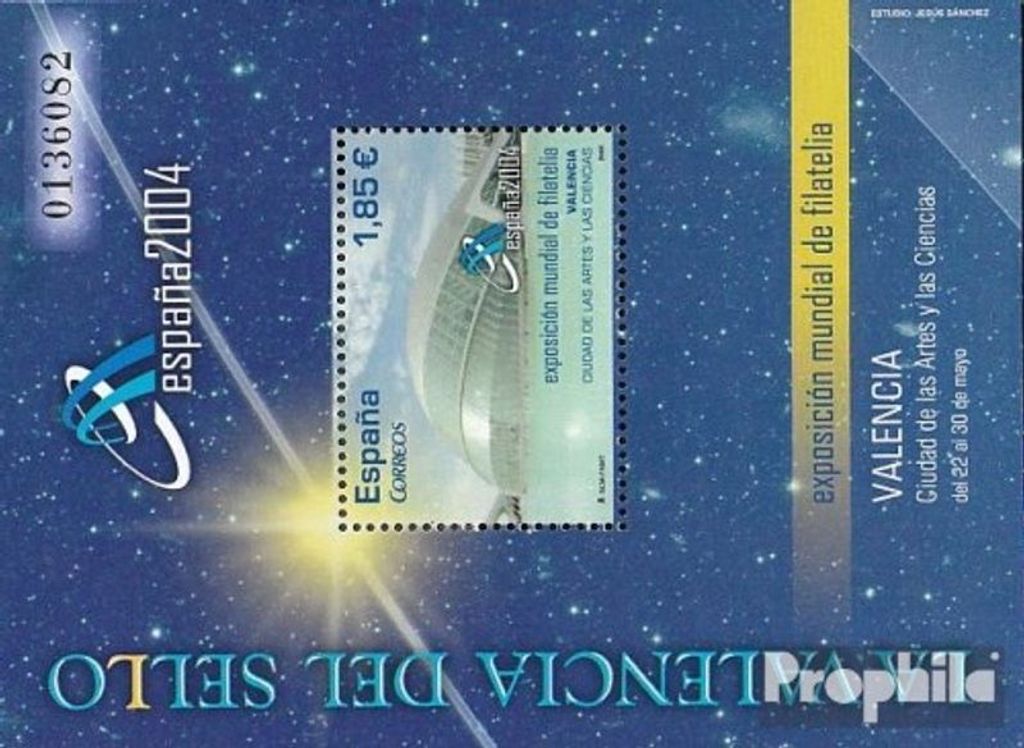 Briefmarken Spanien 2003 Mi Block121 (kompl.Ausg.) Produktbild 