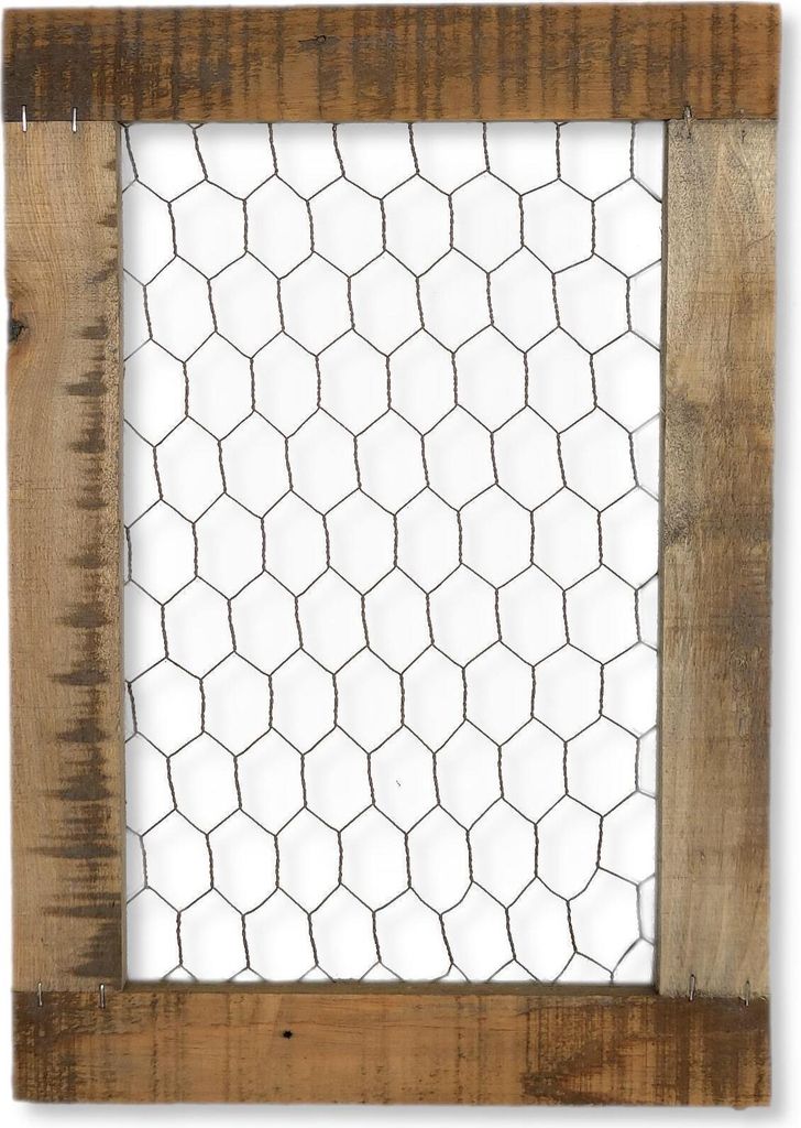 Holz Wandgitter 29 x 39cm braun Wanddeko Fotohalter Collage