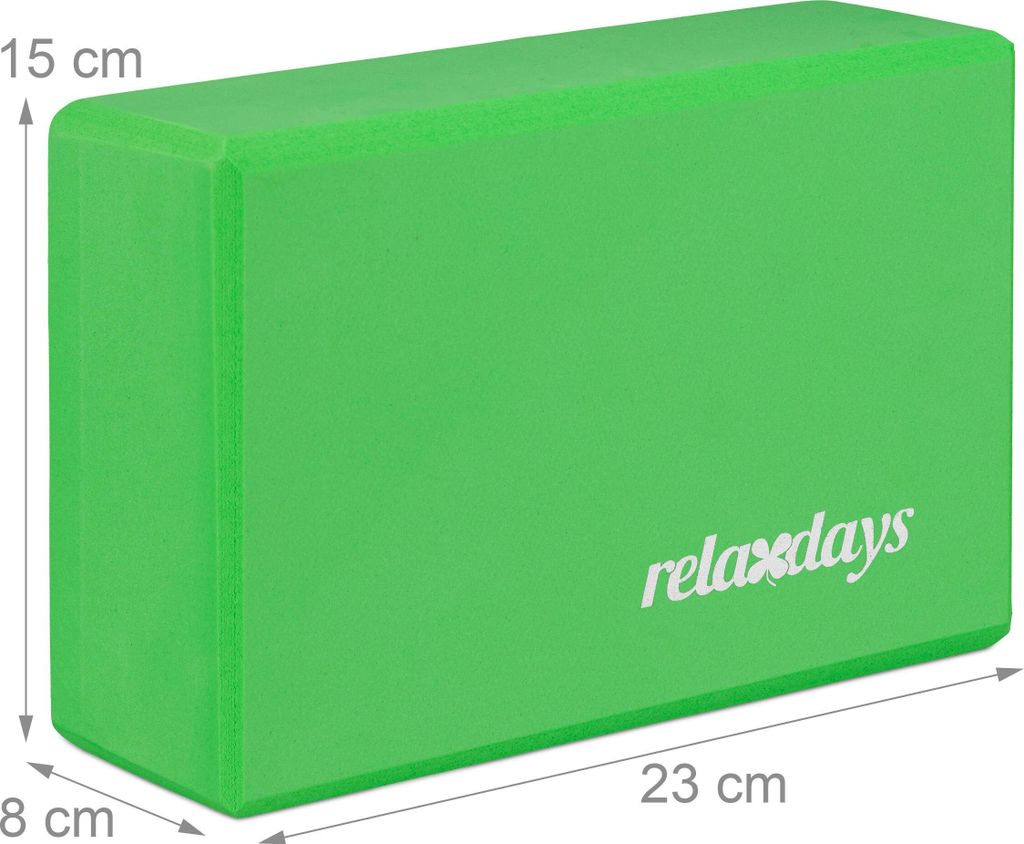 Relaxdays Unisex - sada 2 bloků na jógu pro dospělé, bloky Obrázek produktu 4