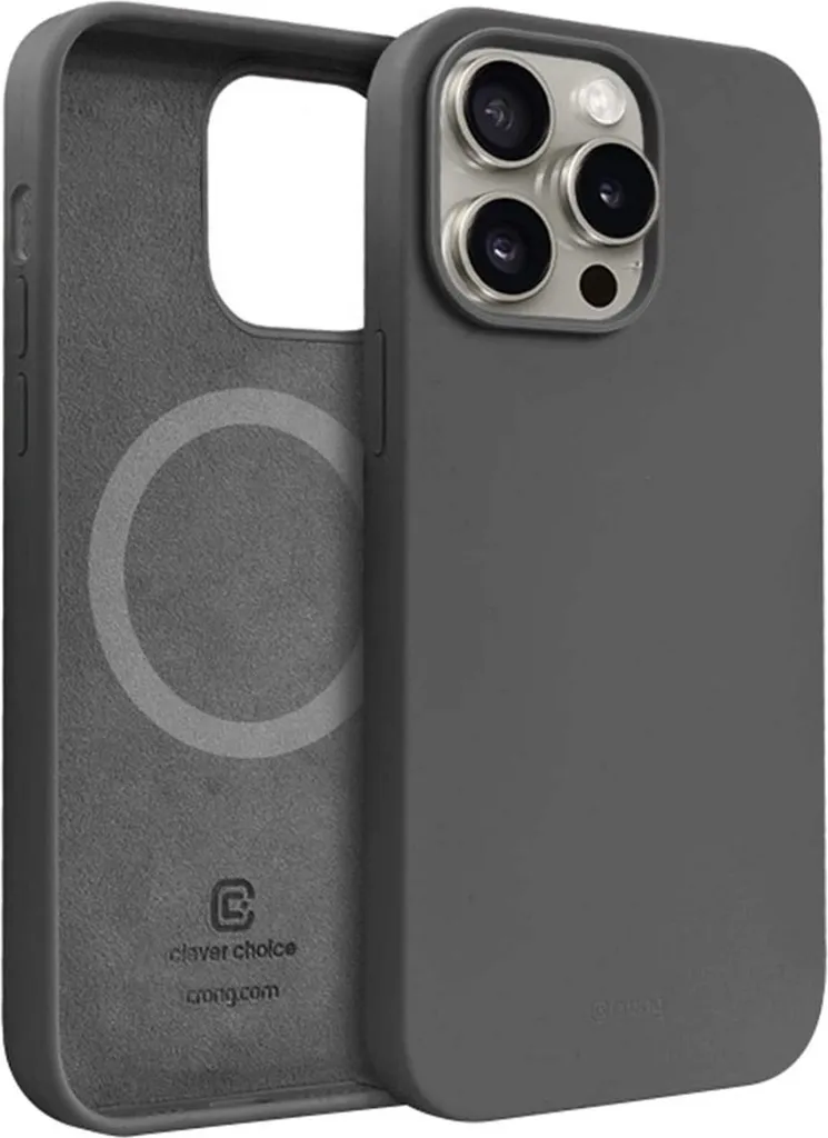 Guida alla Cover Crong iPhone 15 Pro MagSafe Silicone Grigio Antracite - 2
