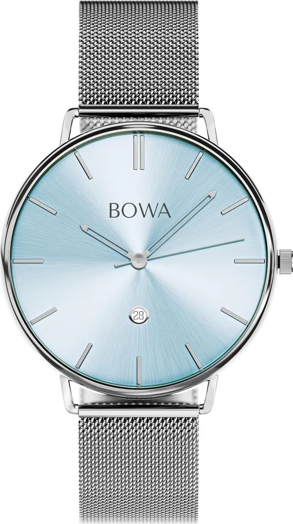 Montre femme BOWA argentée Bowa-MI345-95-165M élégante acier inoxydable