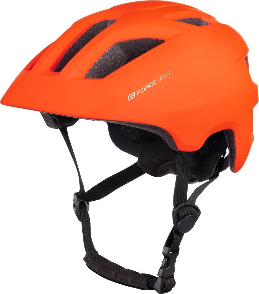 Force Kinderhelm Zebu mit Blinklicht Orange Größe S-M