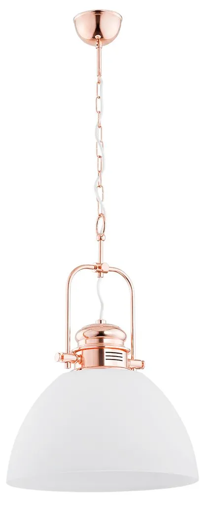 Suspension à chaîne INEZ blanche Alfa E27 pour un éclairage de salon