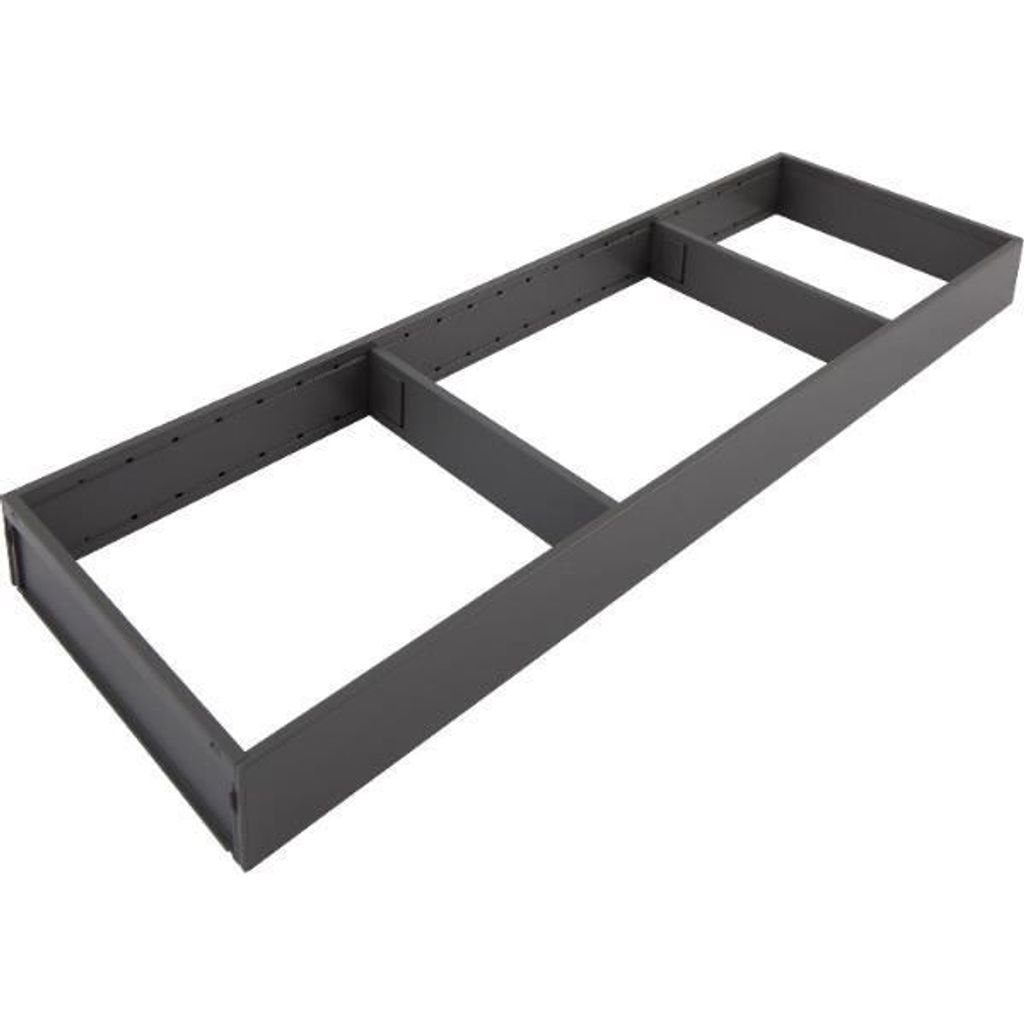 Blum Ambia-Line Schubkastenrahmen breit - 622x200x50mm, Stahl oriongrau matt