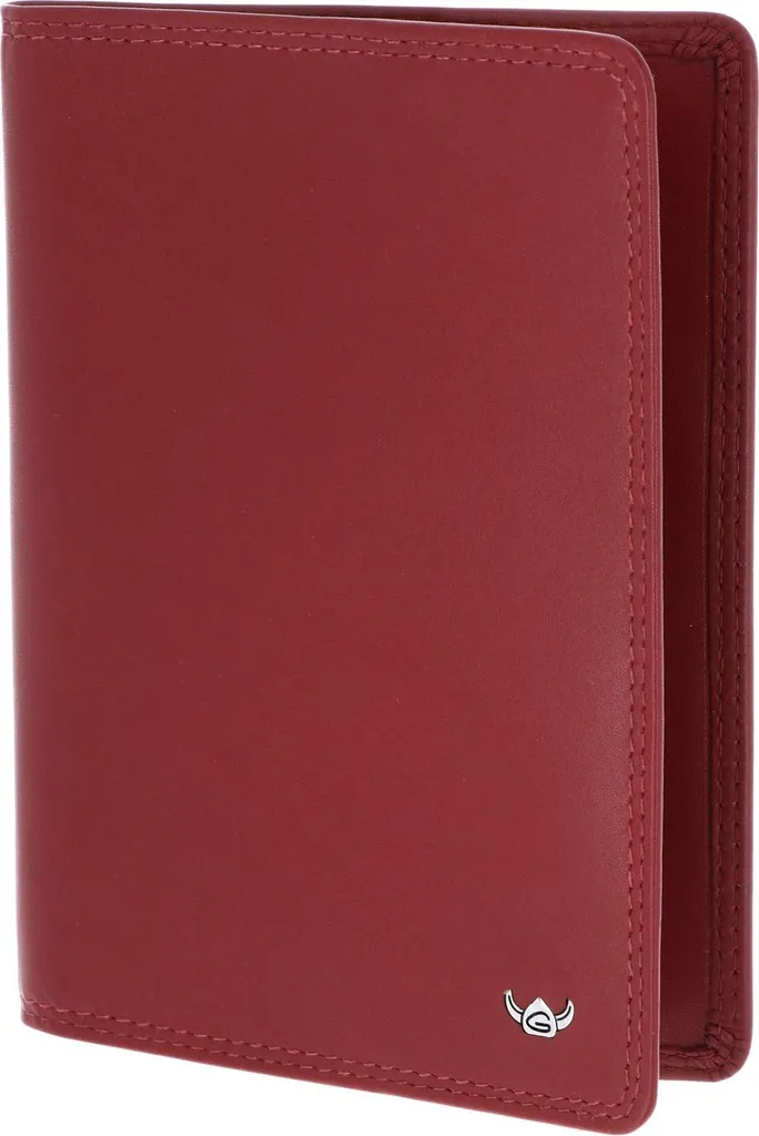 Golden Head Pelle caso di identificazione Polo RFID Protect Reisepasshülle 4453 Rot rosso scuro