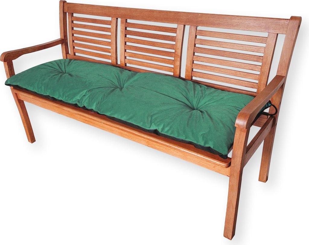 4L Textil Sitzkissen Palettenkissen Outdoor Kissen Sitzauflage Rückenkissen Bankauflage Polsterauflage Sitzkissen Bank (150x60 cm, Grün)