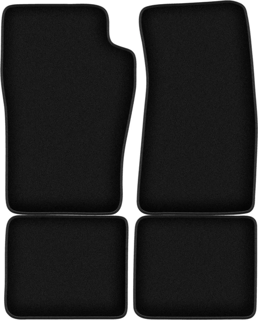 Tappetini in velluto per Ford Explorer MK2 (1994-2000, SUV) neri, set 4 pz, con fissaggi