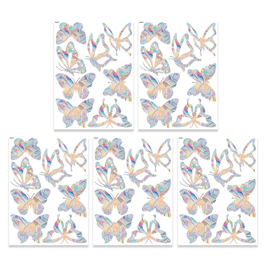 3x Fensteraufkleber Vogelschutz - Vogel, Schmetterling, Libelle Gegen Vogelkollisionen