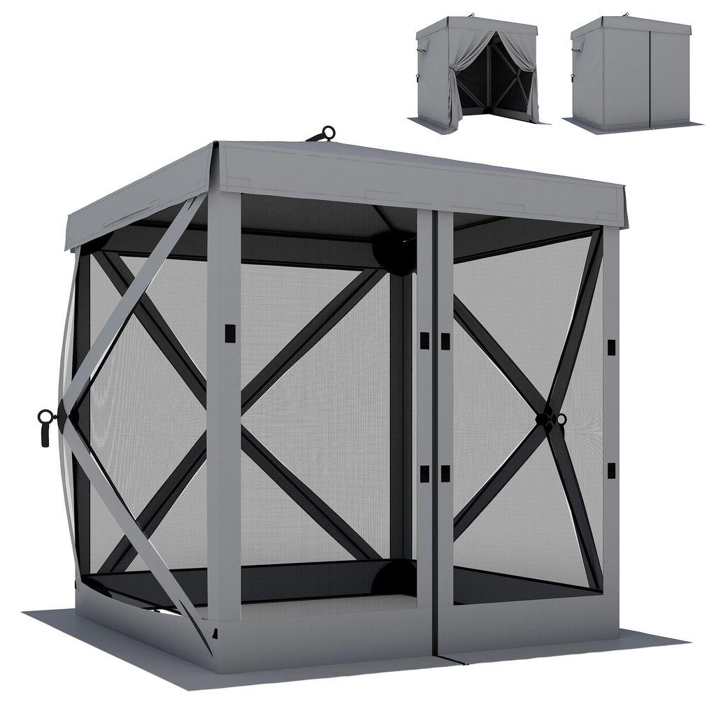 Outsunny paviljoen, 1,85 x 1,85 m, waterdicht, opklapbaar, Productafbeelding 