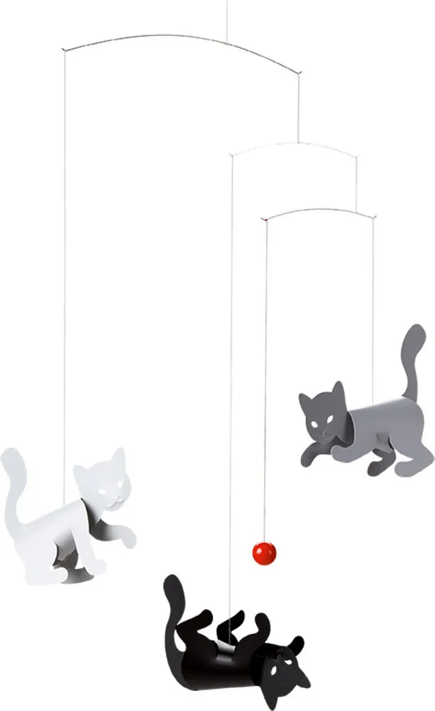 Mobile Kitten Flensted - Décoration Murale Originale pour Amoureux des Chats