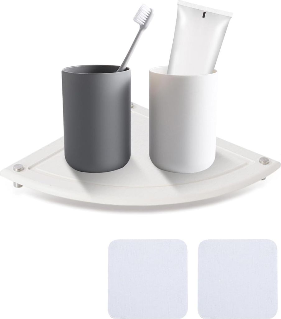 Instant Dry Diatomit Stein Spülbecken Caddy - Spülbecken und Schrank Organizer mit Schwammhalter - Küchenorganizer (weiß)