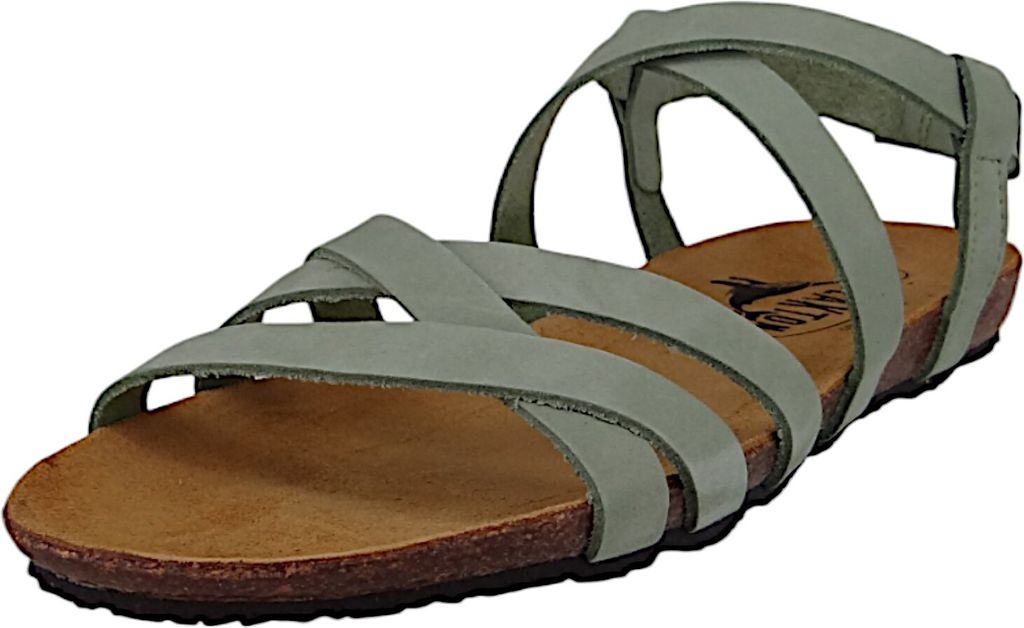Plakton Damen Komfort Sandalen Mam Vali 575184 575184 Nobuck Grün