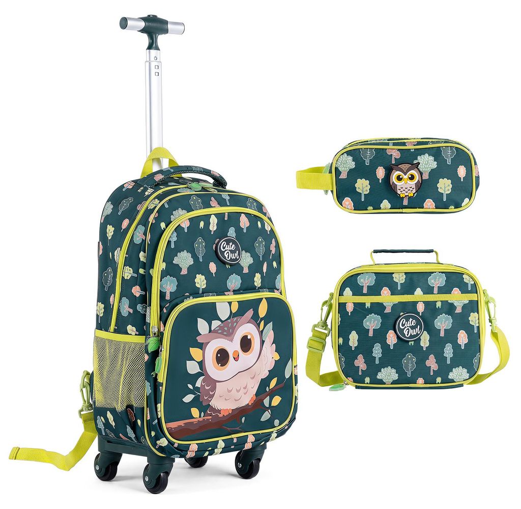 Mochila infantil con ruedas COSTWAY Eulen, mochila escolar Imagen del producto 