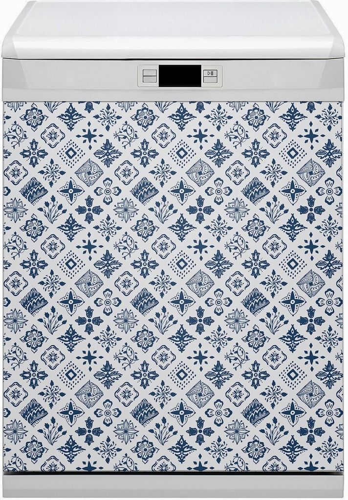 Magnetmatte Geschirrspüle Abwaschbar Küche Magnete Dekor 60x80 cm - Marokkanisches Muster