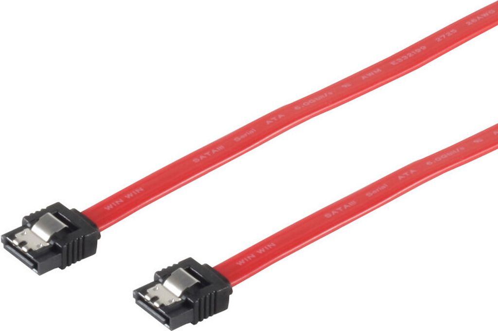 SATA-III-Kabel 3/6Gps. St./St. Befestigung 0,5m