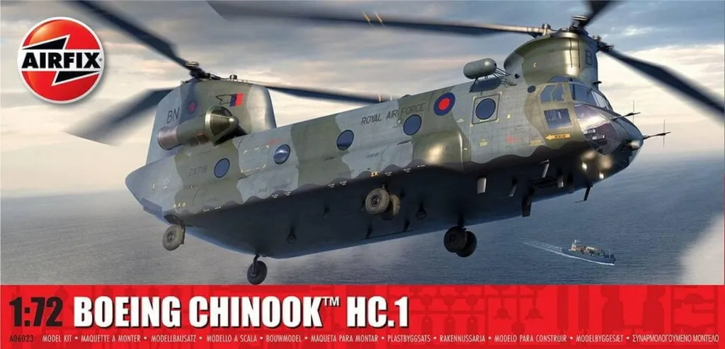 Hélicoptère Boeing Chinook HC.1 Classic Kit A06023 Airfix Échelle 1:72