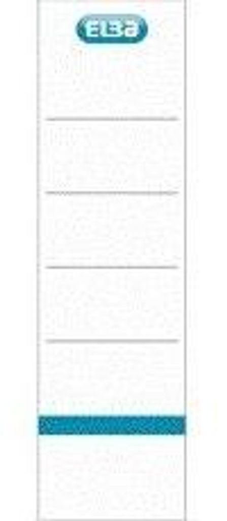 Elba - Rückeneinlegekarte Rado breit 54x190mm weiß 10 Stück