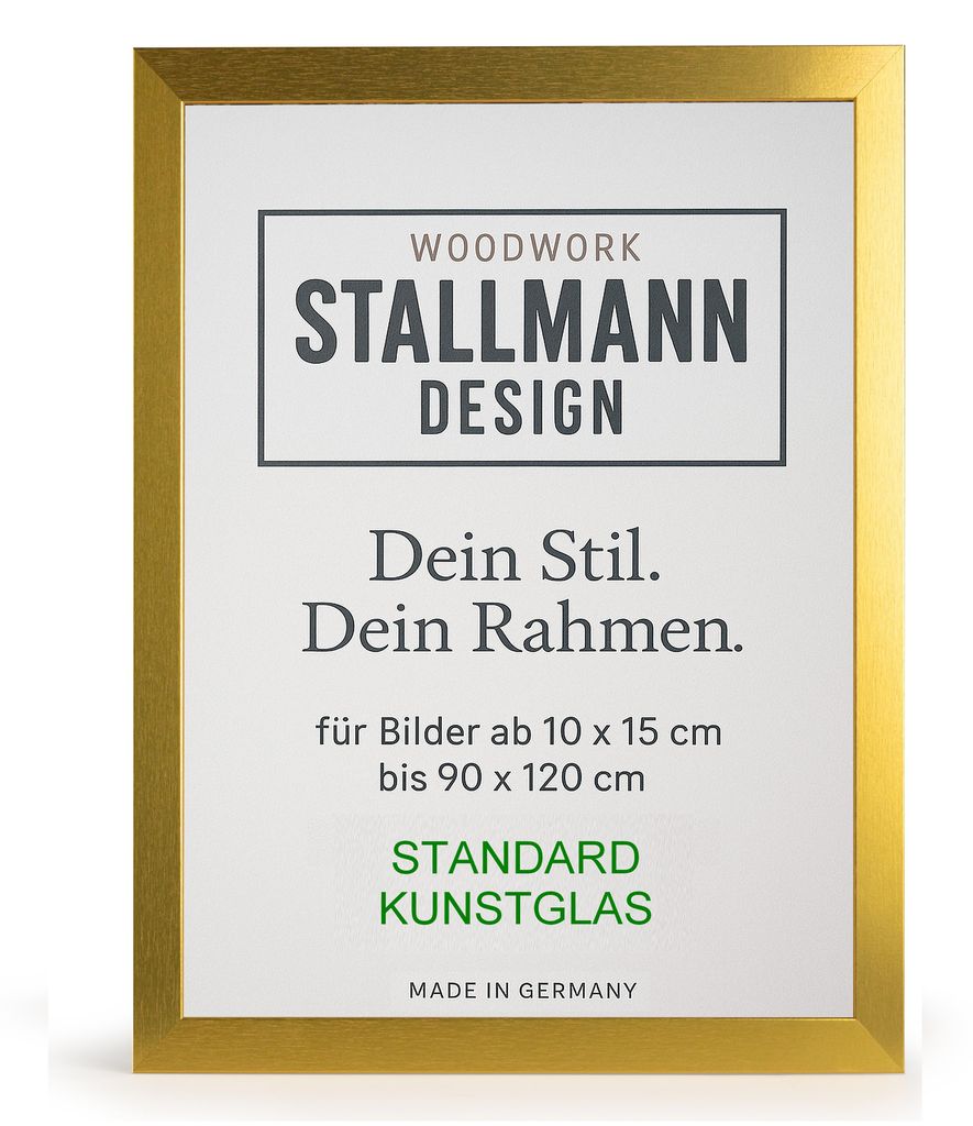 Bilderrahmen |Farbe:Gold|Bildgröße: 80x120 cm|30 mm breite Produktbild 