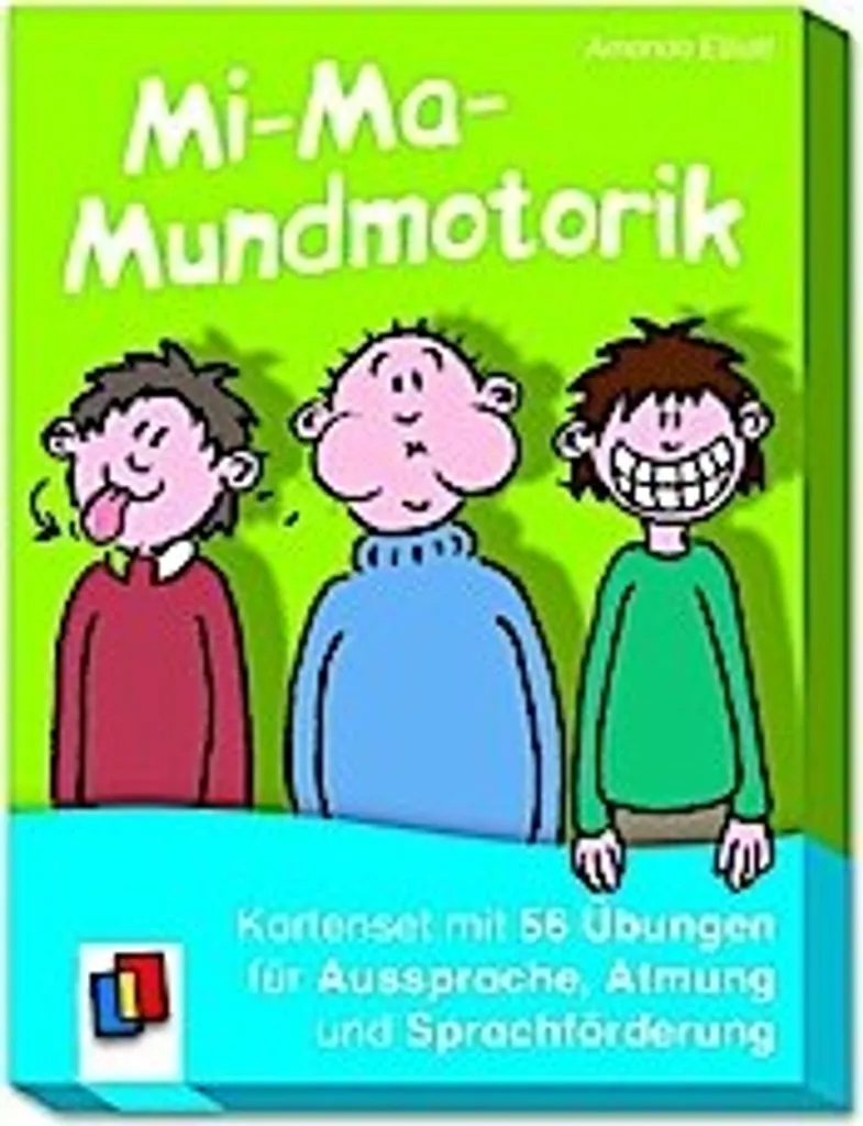 Mi-Ma-Mundmotorik Set de Cartes d'Exercices pour Logopédie Infantile