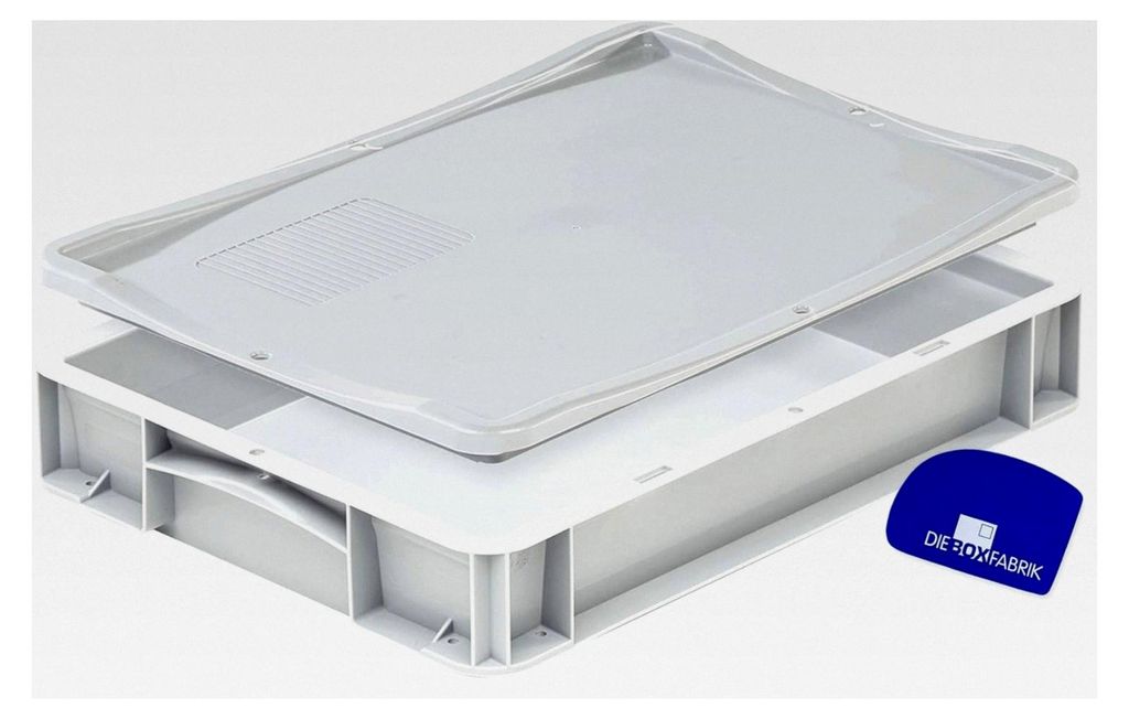 Pizzaballenbehälter mit Deckel (40 x 30 x 7 cm)