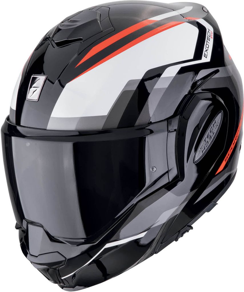 Casco Scorpion EXO Tech Evo Furio, nero/grigio/rosso, L Immagine del prodotto 