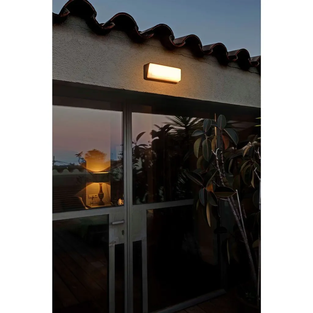 Applique murale LED HALF 3000K IP65 noire design moderne extérieur