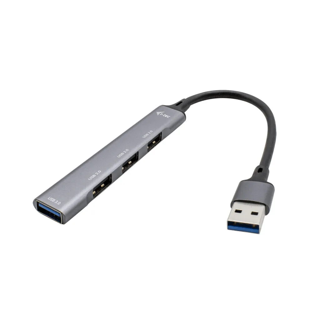 i-tec Metal USB HUB compatto: 4 porte per viaggiare senza pensieri