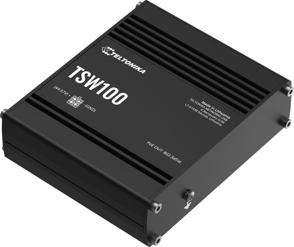 TELTONIKA TSW100 Industrial Switch Unmanaged PoE+ Gigabit