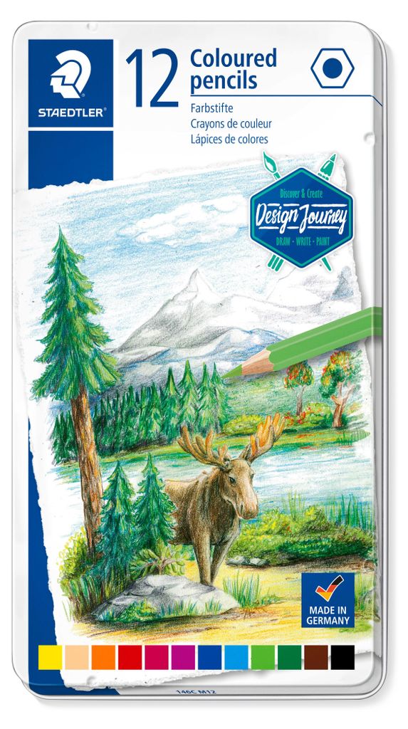 STAEDTLER Buntstift Design Journey 12er Metalletui