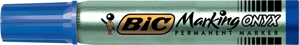 Marqueur Permanent pour Chantier BIC Onyx 1591 Bleu à Pointe Biseautée