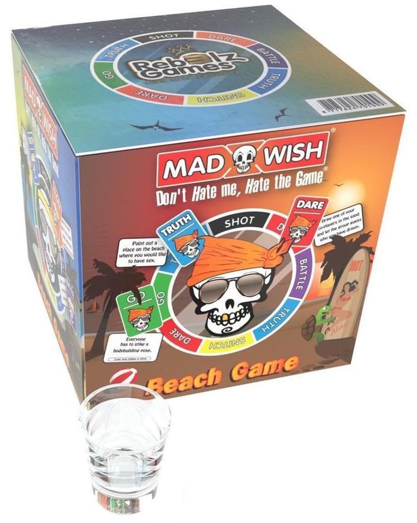 Mad Party Games Strandspiel MadWish Beach - Wahrheit oder Pflicht Trinkspiel