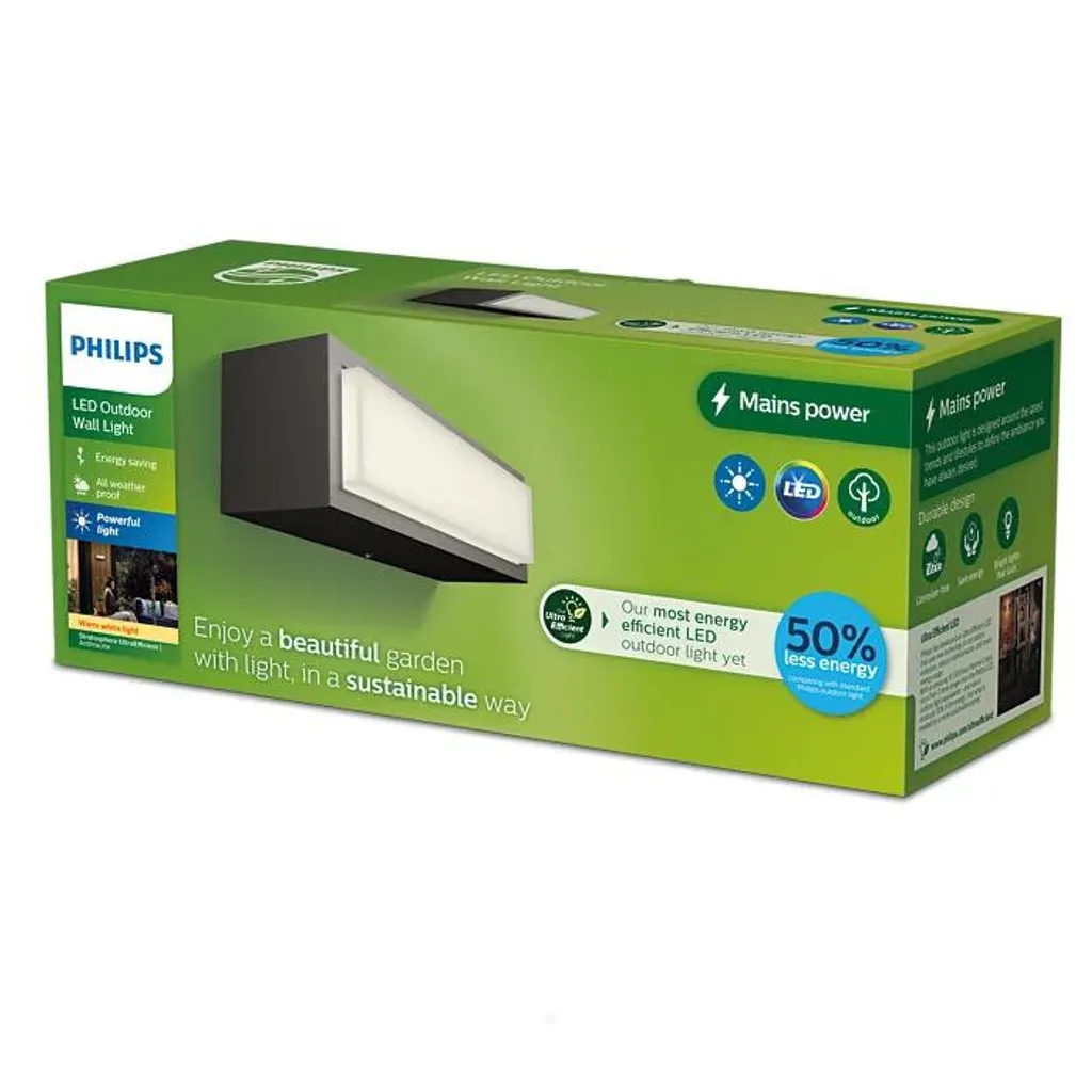 Éclairage de terrasse Philips Stratosphere LED IP44 Mural Anthracite