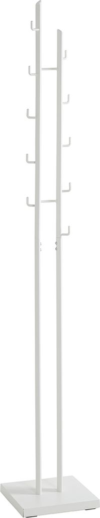 Garderobenständer >21353< in weiss, Metall - 29x176x29cm (BxHxT)