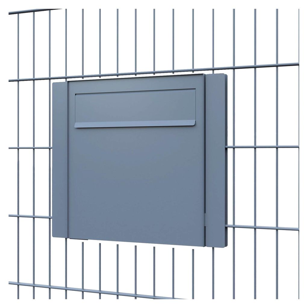 Zaunbriefkasten Latina in Grau Metallic