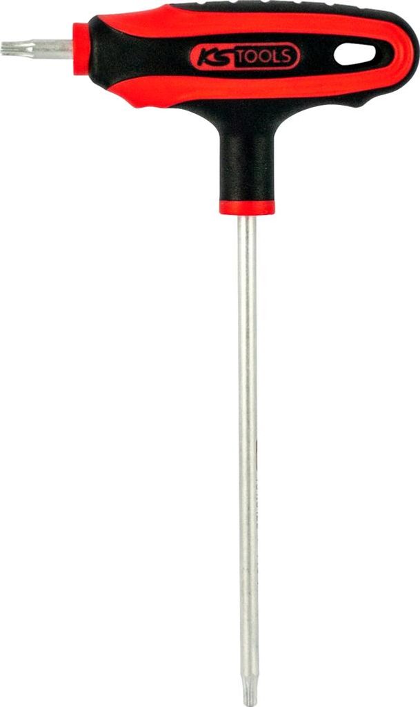 KS TOOLS 151.8122-E T-Griff-Torx-Winkelstiftschlüssel,Bohrung, TB15, auf Hänger