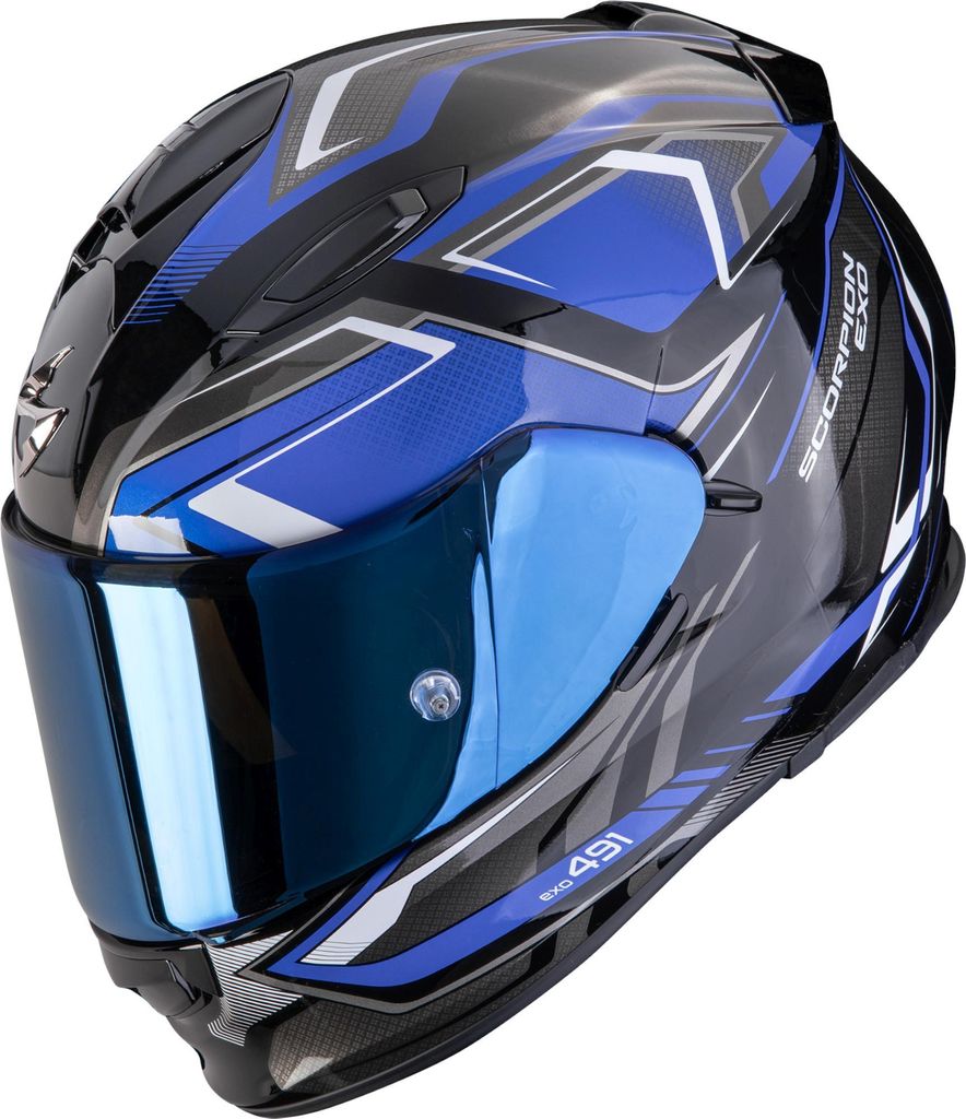 Scorpion Exo-491 Zumo Helm, schwarz/blau, XL (61/62)
