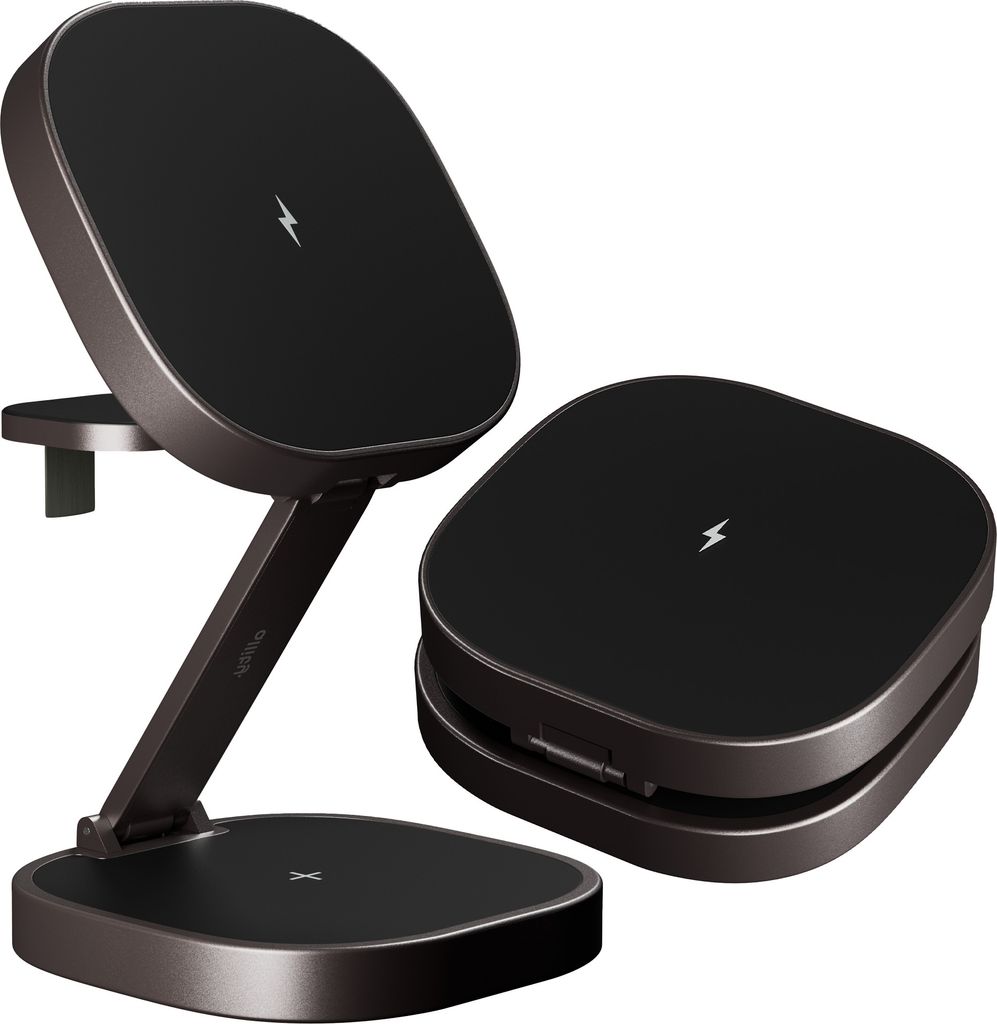 Allity kabelloses Ladegerät AWC-220-25WMS, graphitfarben, 3-in-1