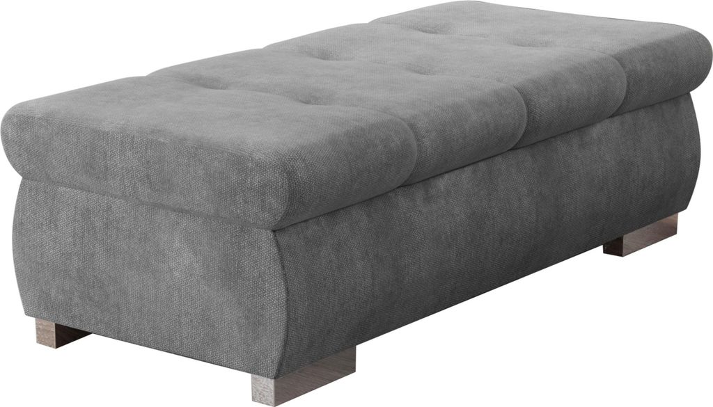 MIRJAN24 Polsterhocker Orkan Groß, Moderne Sitzhocker vom Hersteller, Holzkonstruktion, 120x60x39 cm (Farbe: Lumo 65)