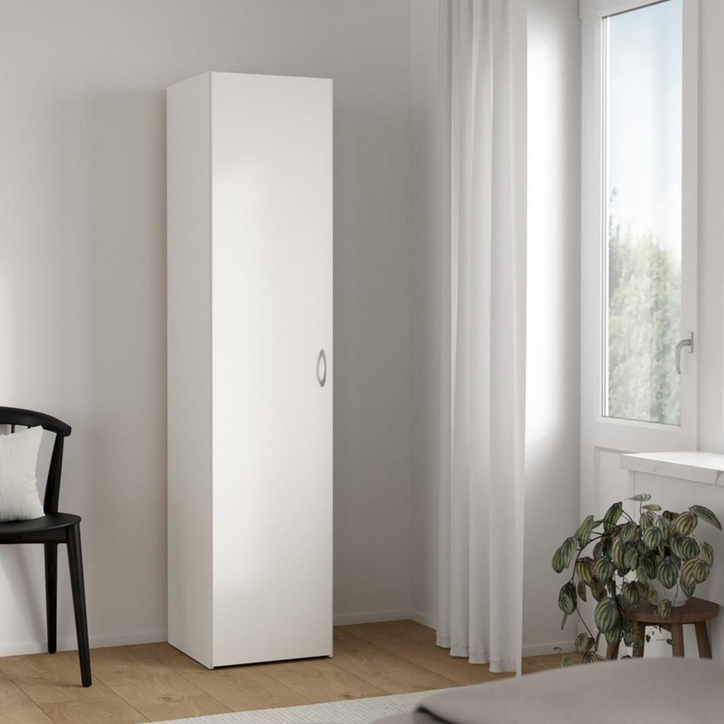Kledingkast Space Wit 1-deurs - Giga Living Productafbeelding 