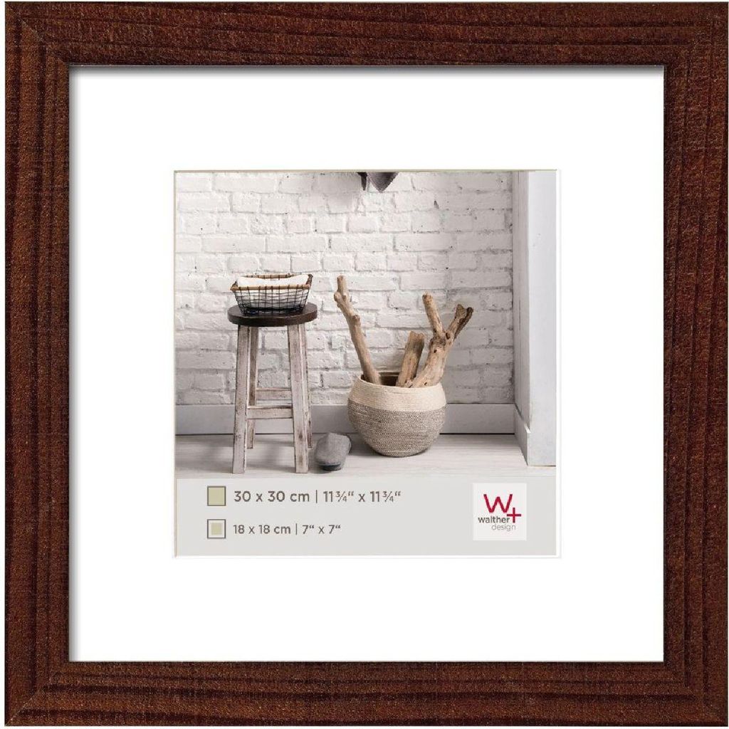 Lišta Walther HOME, drevená, 20x20 cm, orechová farba, s Obrázok produktu 