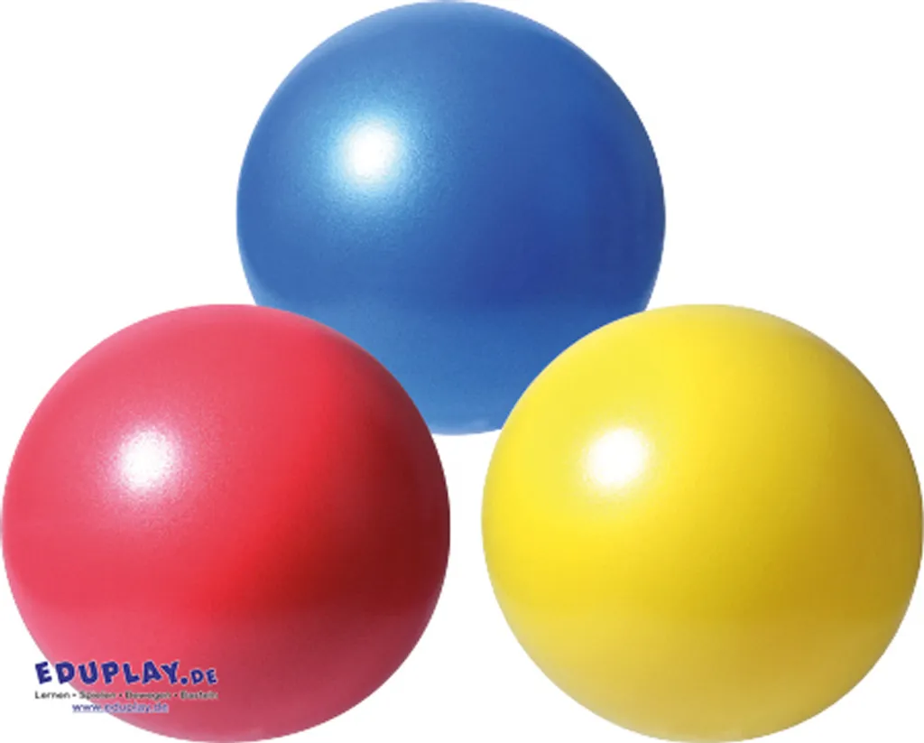 EDUPLAY 800-244 Lot de 3 Balles Souples Multicolores Ø 23 cm Gonflables