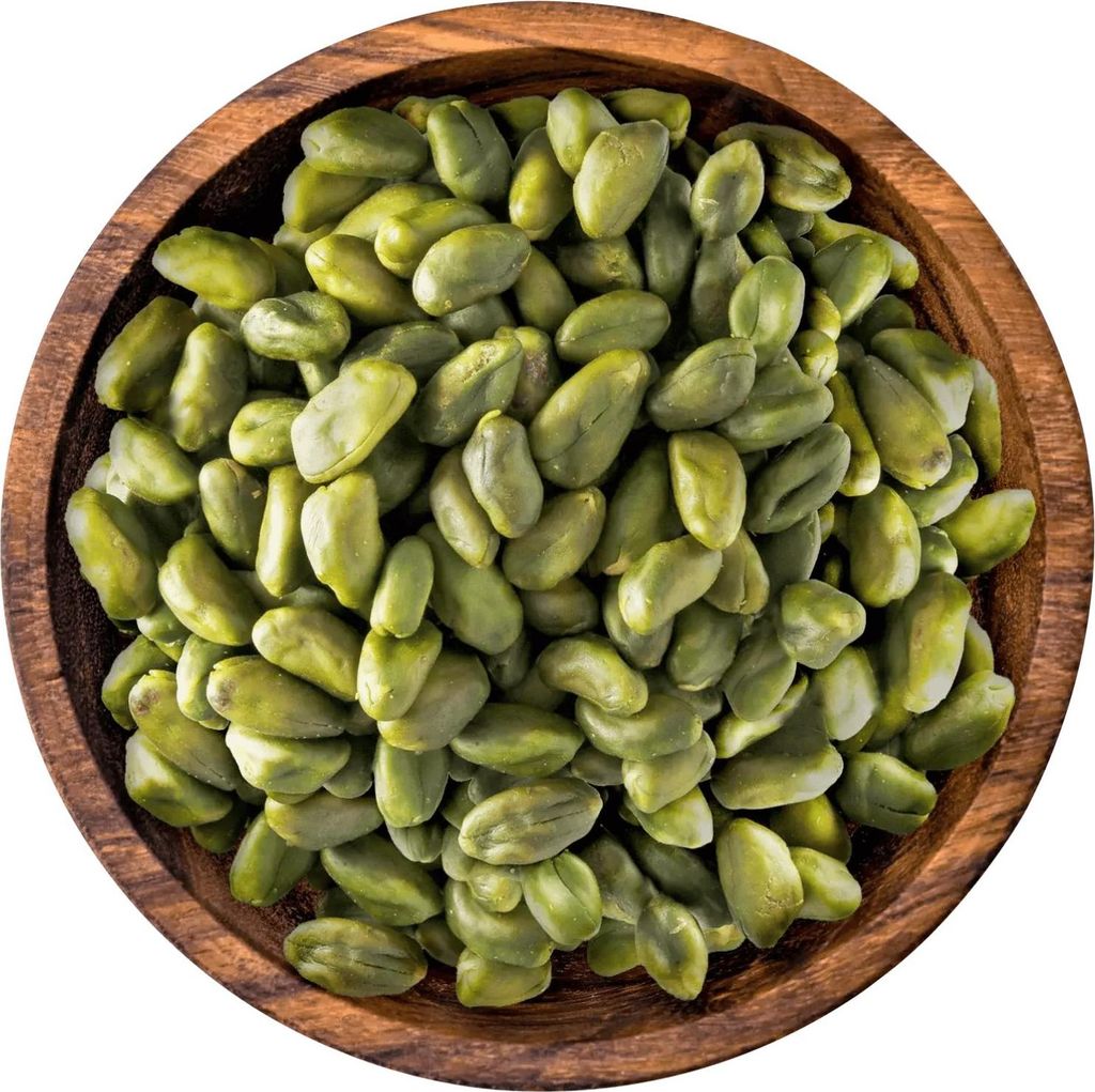 Pistazien, geschält, ganze Pistazienkerne, leuchtend grün, Produktbild 