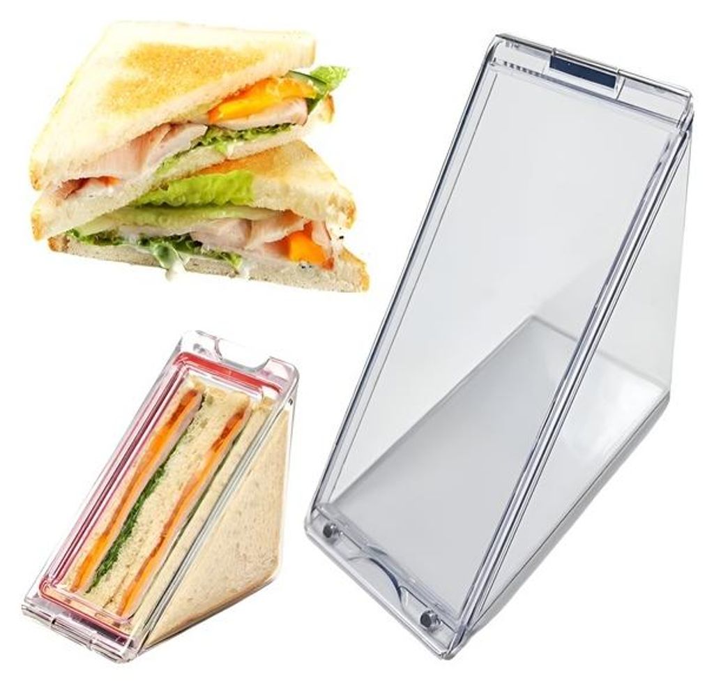 Boîte à pain triangulaire avec couvercle à déclic, Image du produit 