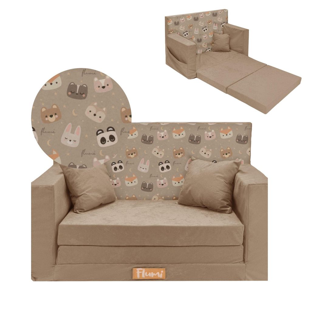 Flumi Sofa dziecięca rozkładana piankowa z funkcją spania, Zdjęcie produktu 