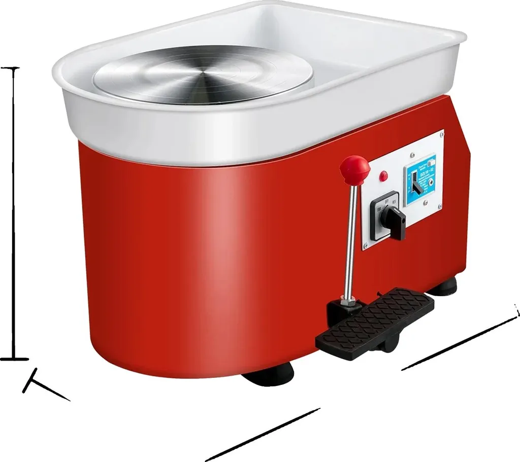 Tour de potier 25cm 280W silencieux et stable pour débuter sans effort