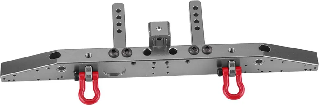 Pare-chocs Arrière Aluminium CNC pour Traxxas TRX 4 Crawler Gris Titane