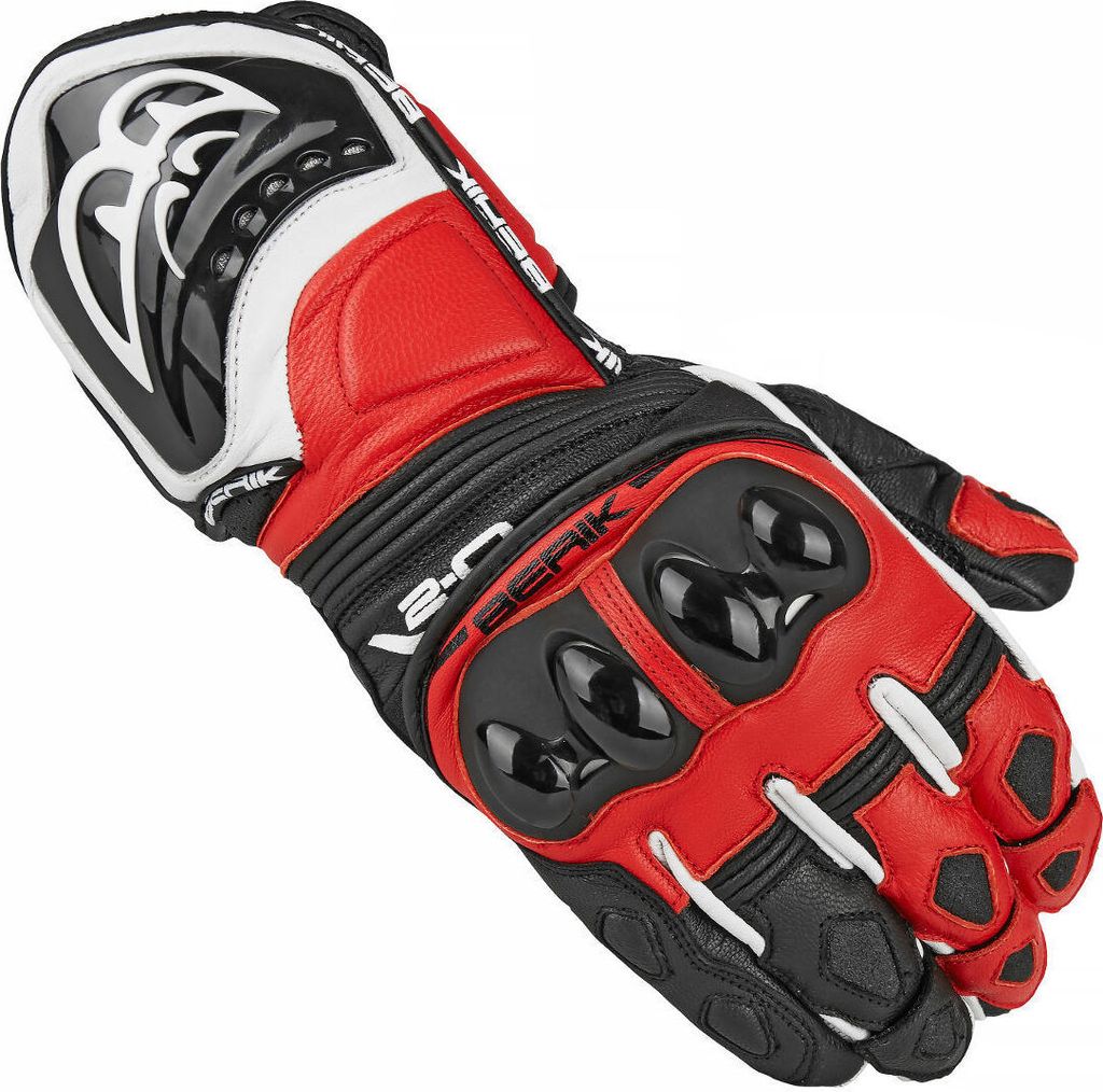 Berik Spa Motorradhandschuhe, schwarz/rot, XS