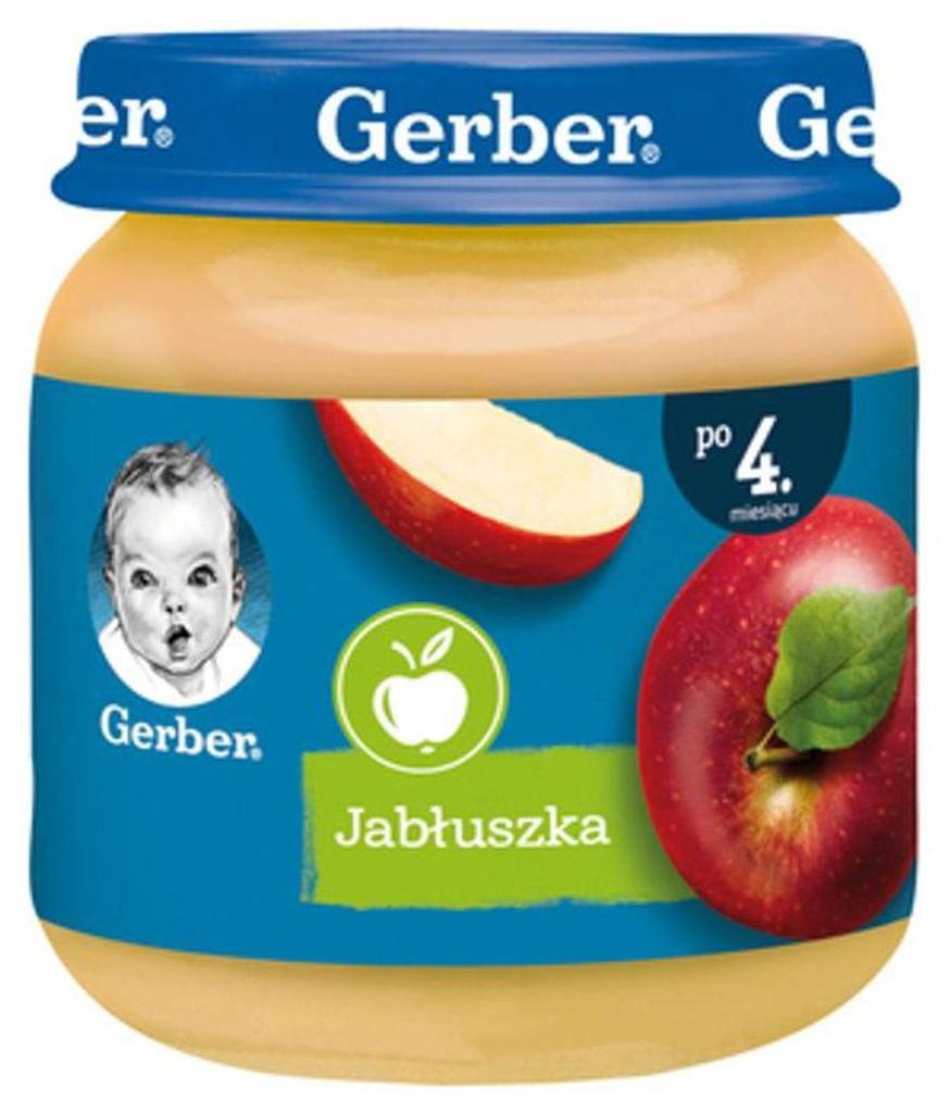Gerber Baby Puree pre deti od 4 mesiacov, 125 g – jablko Obrázok produktu 