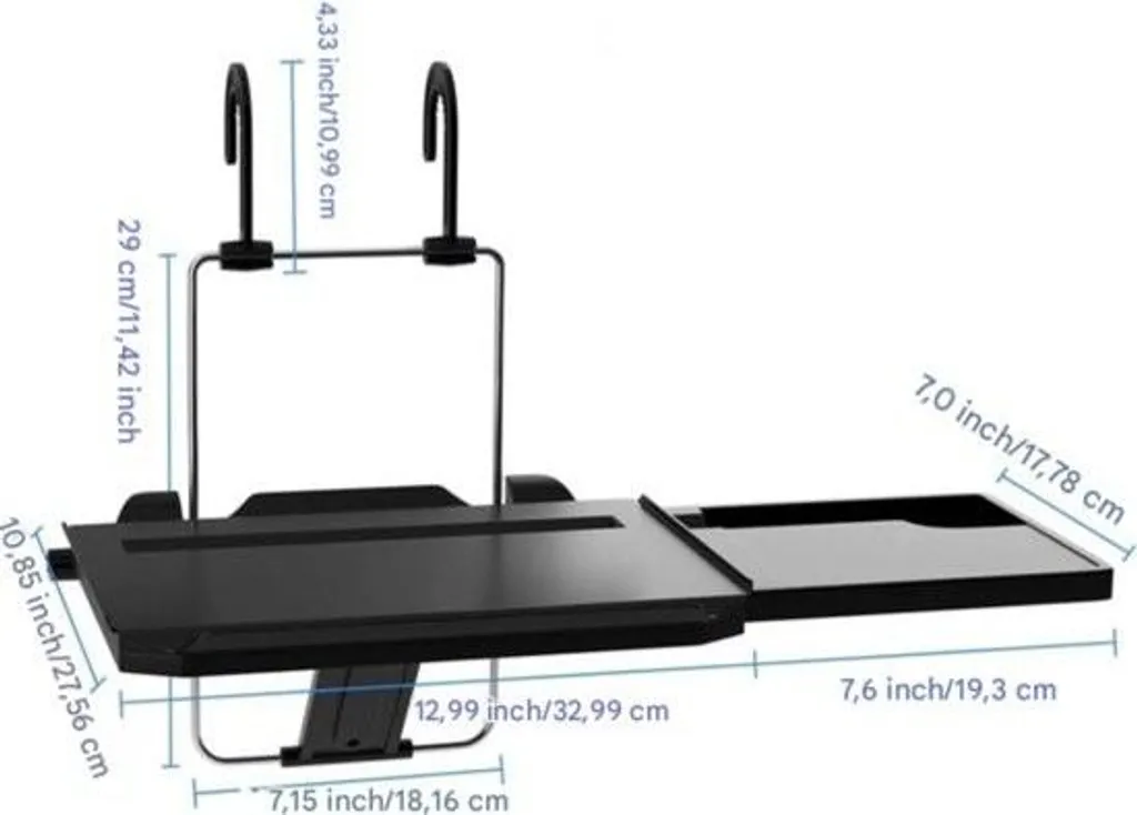 Table de volant ergonomique avec porte-boisson et support tablette