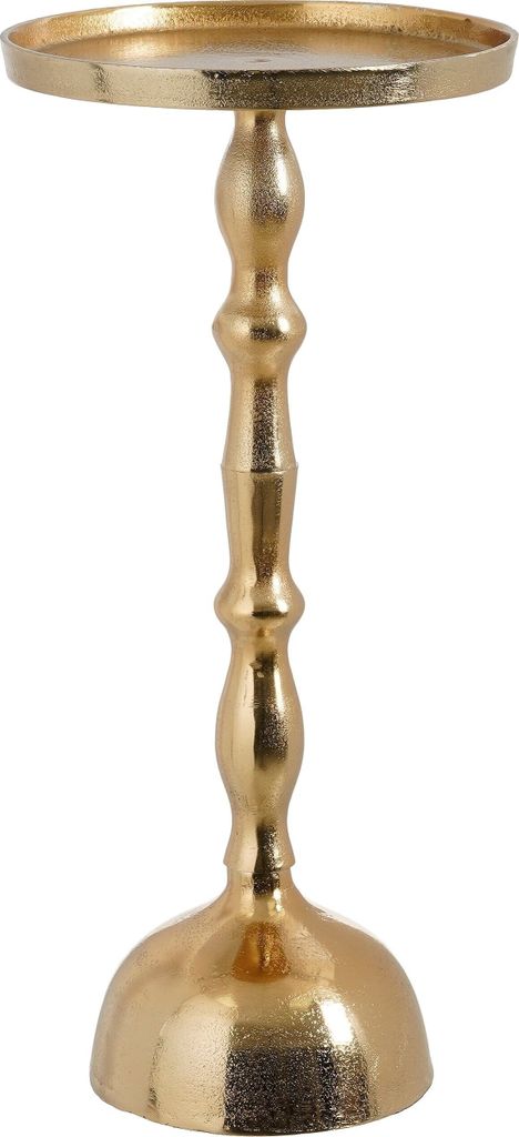 Mica Decorations Duco Beistelltisch - H54 x Ø25 cm -100% - Recyceltes Aluminium - Gold